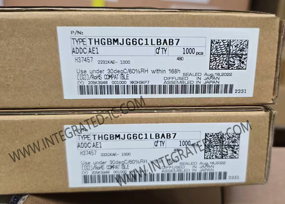 THGBMJG6C1LBAB7 Memoria IC Chip 3.3V 64G-Bit Automotive NAND Flash Serial e-MMC Memory