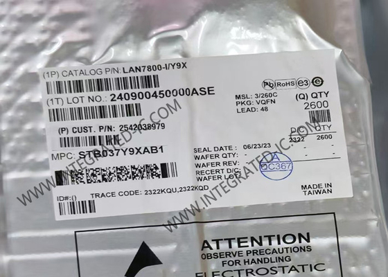 IC Ethernet LAN7800-I/Y9X Super Speed Ethernet Controller 60mA Interfaccia USB IC