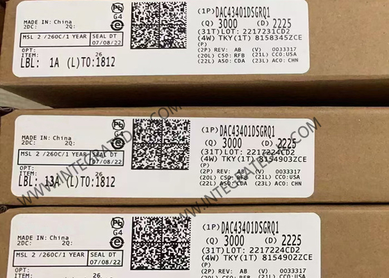 Chip di circuito integrato DAC43401DSGRQ1 8-bit Automotive Smart DAC 8-WSON