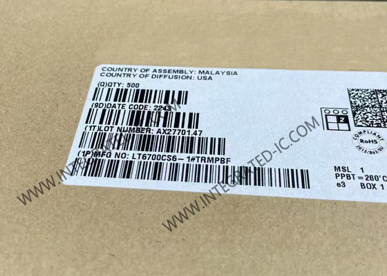 LT6700CS6-1 Chip di circuito integrato Micropower Low Voltage Dual Comparator Con 400mV di riferimento
