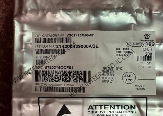 Ethernet IC VSC7425XJG-02 IC Switch Ethernet Layer 2 Managed a 10 porte con 12 ricetrasmettitori BGA-672