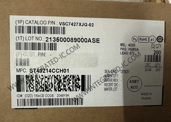 Ethernet IC VSC7427XJG-02 26 Port Gigabit Ethernet Managed Layer 2 Switch IC con montaggio superficiale