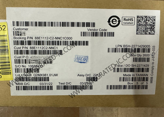 IC Ethernet 88E1112-C2-NNC1C000 Trasmettitore Ethernet integrato 10/100/1000 Gigabit