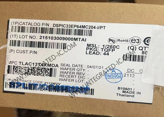 DSPIC33EP64MC204-I/PT Microcontrollore MCU Controller di segnale digitale a 16 bit TQFP-44