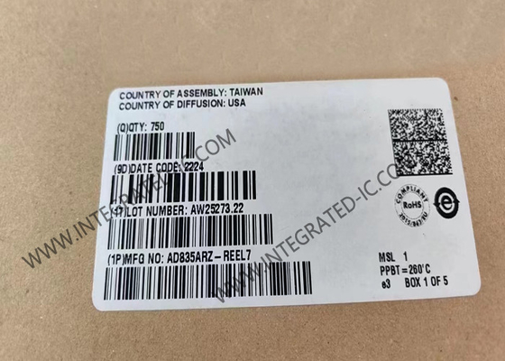 AD835ARZ circuito integrato chip di uscita di tensione 4-quadrante moltiplicatori 250MHz moltiplicatori analogici