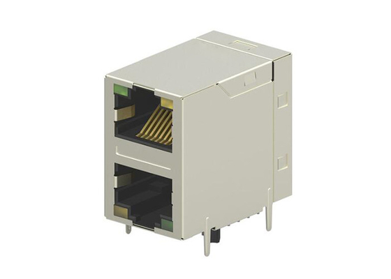 2301997-7 Collegatori RJ45 Collegatori modulari a due porte Collegatori industriali RJ45 Mag Jack