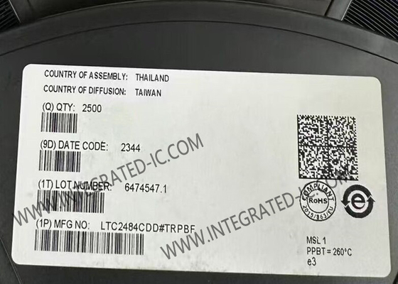 LTC2484CDD chip di circuito integrato a 24 bit ΔΣ ADC con corrente di ingresso facile DFN-10