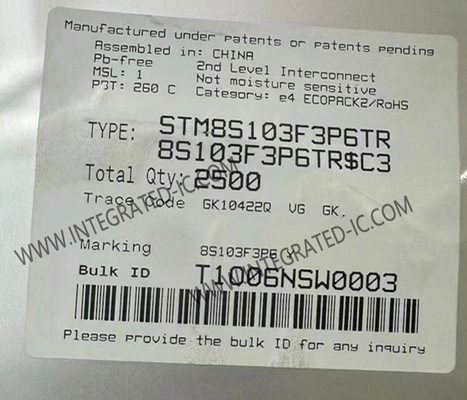 STM8S103F3P6TR Microcontrollore MCU 16MHz Mainstream Access Line 8-Bit MCU TSSOP-20
