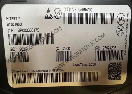 BTS3160D chip di circuito integrato 10Ω Smart Low-Side Power Switch IC TO-252-5