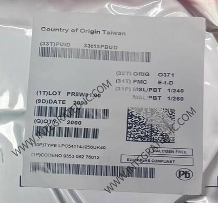 LPC54114J256UK49 Microcontrollore MCU 100MHz Microcontrollori a doppio nucleo a 32 bit WLCSP49