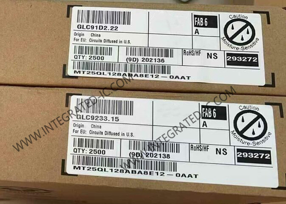 MT25QL128ABA8E12-0AAT Memoria IC Chip 128Mbit Non volatile O Memoria flash IC TBGA24