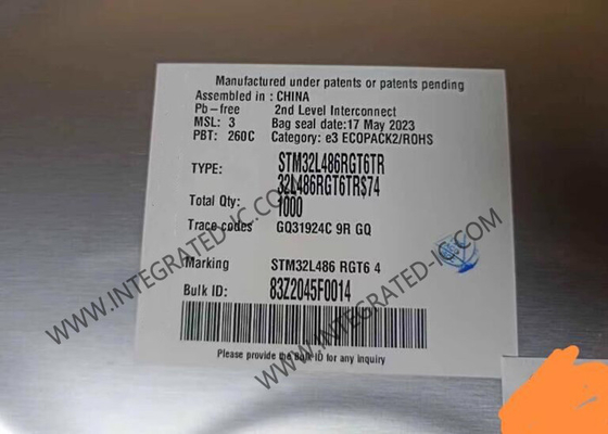 Microcontrollore MCU STM32L486RGT6 ad alte prestazioni STM32 Ultra Low Power MCU 64-LQFP