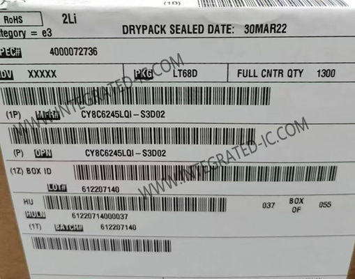 CY8C6245LQI-S3D02 Microcontrollore MCU PSOCTM 6 Microcontrollori MCU a doppio nucleo a 32 bit