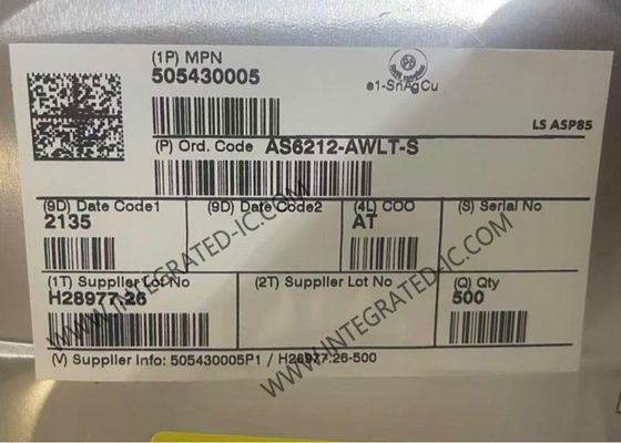 AS6212-AWLT-S Sensore IC Sensori di temperatura digitali ad alta precisione WLCSP6