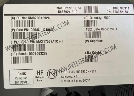 Chip di circuito integrato MAX17577ATC 1A ad alta efficienza sincrono TDFN12