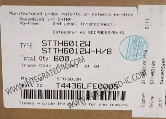 STTH6012W Chip di circuito integrato 1200V 60A Diodo ad alta tensione ultraveloce DO-247-2