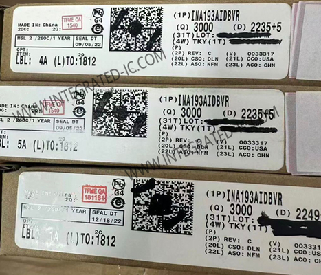 INA193AIDBVR Chip di circuito integrato 500 kHz Amplificatore di sensibilità della corrente laterale alta SOT-23-5