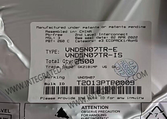 Circuito integrato VND5N07TR Chip OMNIFET II Transistor MOSFET di potenza completamente autoprotetti