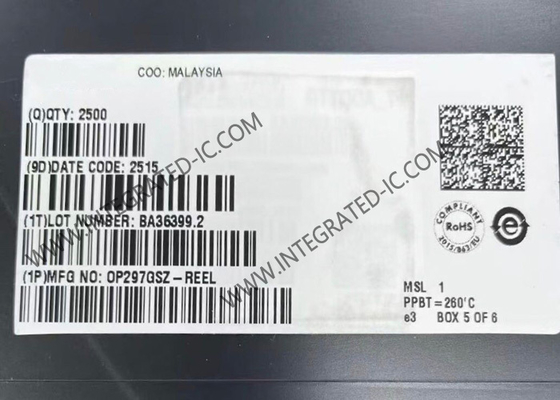 OP297GSZ Amplificatore operativo a doppio canale di precisione a corrente a basso bias