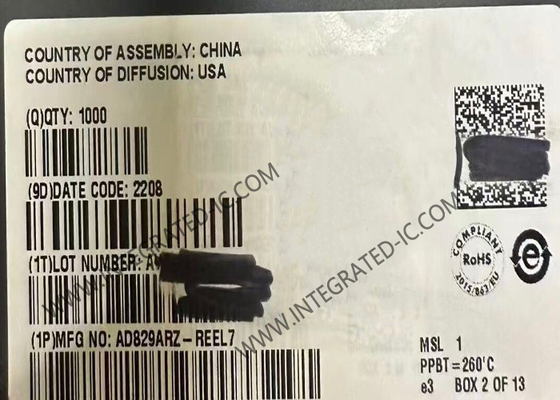 AD829ARZ circuito integrato chip amplificatori operativi SOIC8 basso rumore Video Op Amp