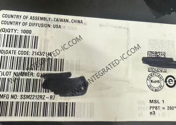 Circuito integrato SSM2212RZ, transistor NPN doppio audio abbinato da 40V, SOIC-8