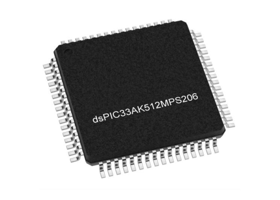 DSPIC33AK512MPS206-I/PT Microcontrollore MCU 200MHz 32Bit Single Core DSC TQFP64