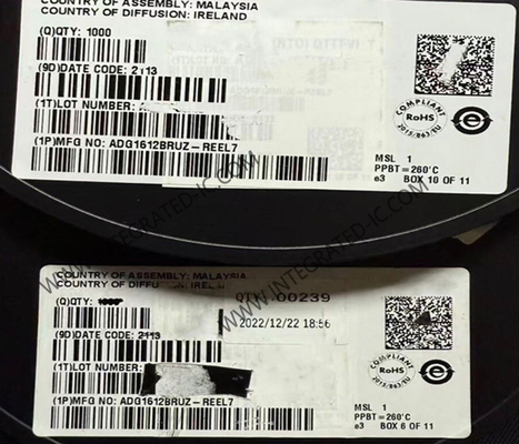 ADG1612BRUZ Chip di circuito integrato 1 Ω Quad Single-pole/Single-Throw Switches