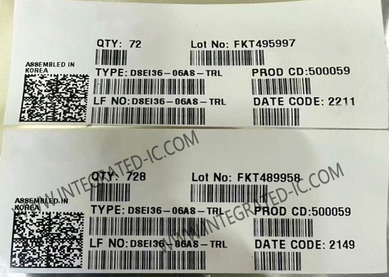 DSEI36-06AS-TRL Direttore di chip di circuito integrato diodo di recupero rapido di 600V diodo epitexiale