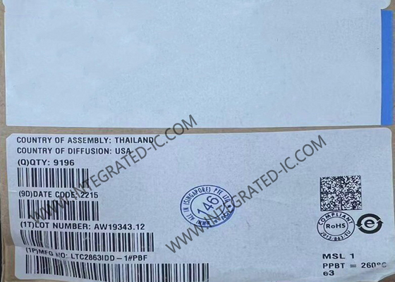 LTC2863IDD-1 Chip a circuito integrato ricetrasmettitori RS485 e RS422 a 20Mbps DFN8