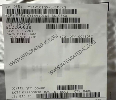 CY14V101QS-BK108XQ Chip IC di memoria 1-Mbit Quad SPI NVSRAM IC di memoria FBGA-24