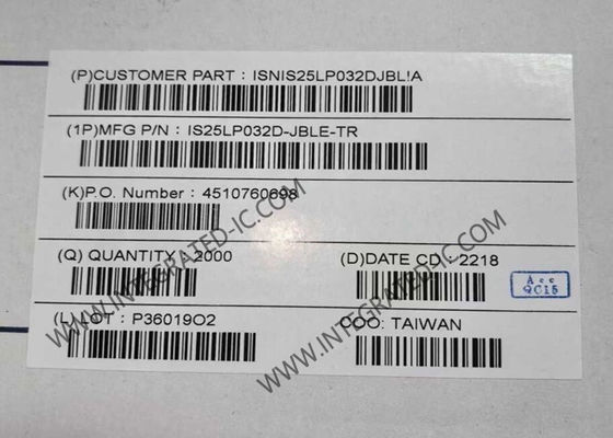 IS25LP032D-JBLE-TR Chip IC di memoria 32Mbit Serial NOR Flash SOIC8 IC di memoria non volatile