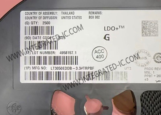 LT3050EDDB-3.3 Chip a circuito integrato Regolatore lineare da 100mA con limite di corrente di precisione e uscite diagnostiche