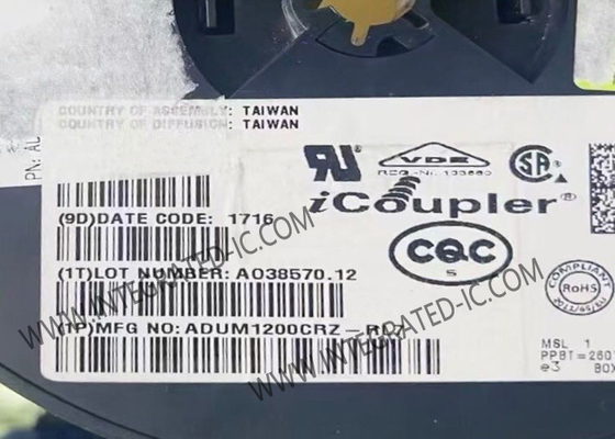 Circuito integrato ADUM1200CRZ, isolatori digitali a due canali, 2500 Vrms, SOIC-8