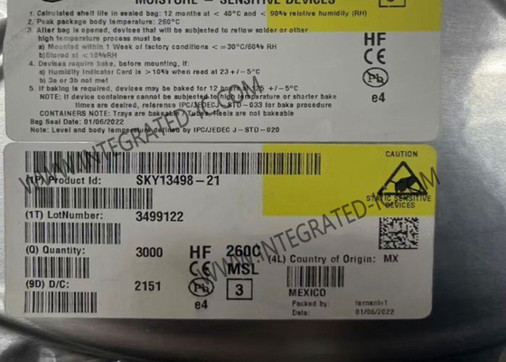 Modulo di comunicazione wireless SKY13498-21 da 0,7 GHz a 2,7 GHz SP10T MIPI Antenna Switch Module