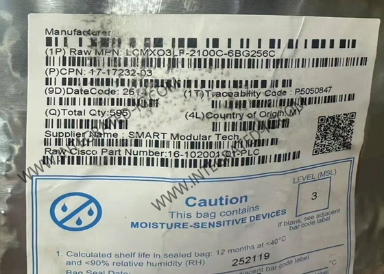 Array di gate programmabili in campo LCMXO3LF-2100C-6BG256C 2112LUTs Array di gate programmabili in campo 400MHz CSFBGA-256