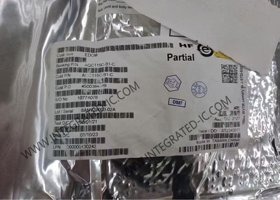 chip del circuito integrato del porto 4speed 64FCBGA del chip AQC115C-B1-C di Ethernet di 2.5Gbps PCIe singolo
