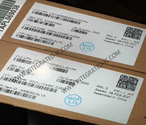 AR8033-AL1A Ethernet IC 10/100/1000 Mbps Ethernet Transceiver QFN48 Wi-Fi Networks