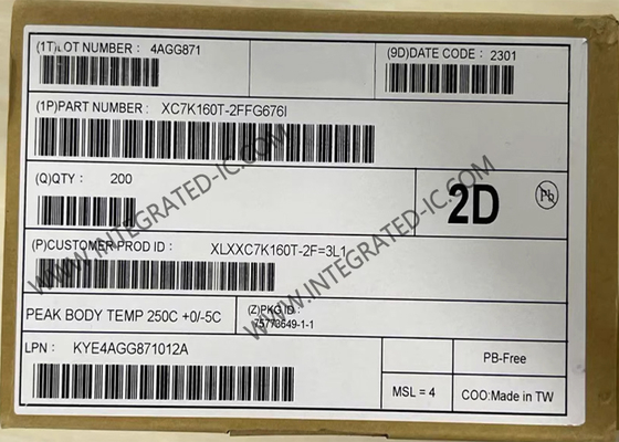 XC7K160T-2FFG676I 12.5 Gb Circuito integrato FPGA (Field Programmable Gate Array) a montaggio superficiale