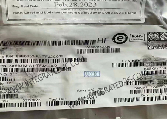 88E6352-A1-TFJ2C000 Ethernet IC 7-Port Unmanaged AVB Switch con Ethernet ad alta efficienza energetica