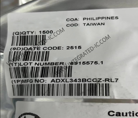 ADXL343BCCZ Sensore IC Accelerometro digitale a 3 assi LGA-14 Accelerometro digitale MEMS