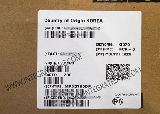 Sensore IC MPX5700DP 700kPa 7mA 5V Sensore di Pressione Differenziale