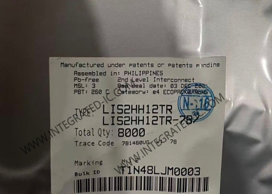 Sensore IC LIS2HH12TR Sensori di movimento LGA12 Accelerometro lineare a tre assi