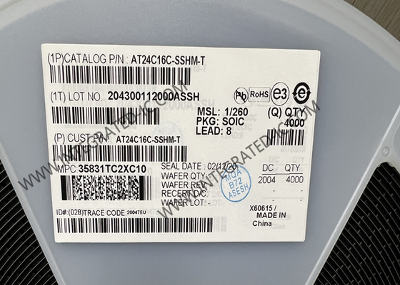 AT24C16C-SSHM-T Memory IC Chip 16Kbit 1MHz I2C Serial EEPROM Memory 8-SOIC