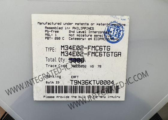 M34E02-FMC6TG Memory IC Chip Memoria EEPROM SPD a 2 Kbit per moduli DRAM