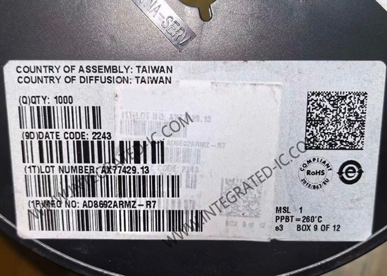 AD8692ARMZ Chip di circuito integrato a basso costo e basso rumore CMOS RRO amplificatori operativi