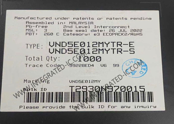 Chip a circuito integrato VND5E012MYTR 52A Driver High-Side a doppio canale PowerSSO-36