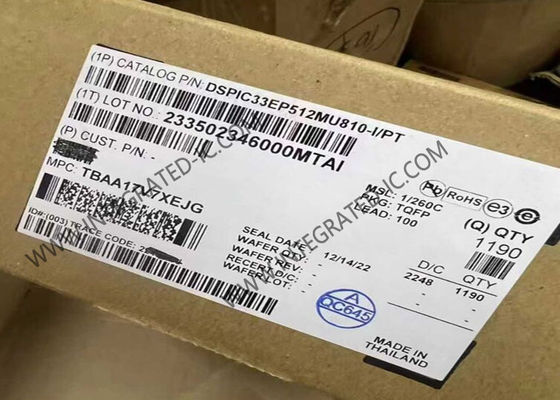 DSPIC33EP512MU810-I/PT Microcontrollore MCU dsPIC Controller di segnale digitale TQFP-100 DSC a 16 bit