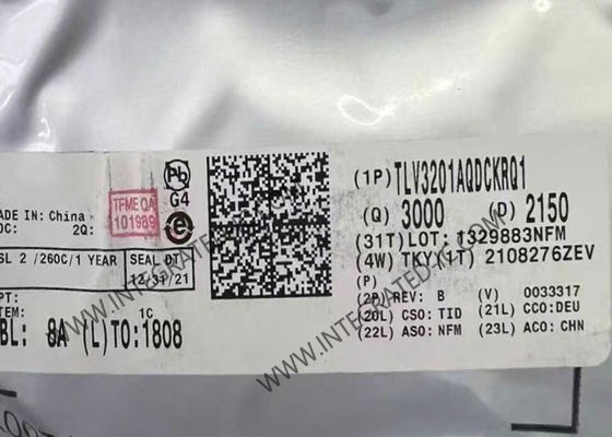 Chip a circuito integrato automobilistico TLV3201AQDCKRQ1 con alta velocità 40 ns, basso consumo energetico 40 µA e bassa tensione di offset 1 mV
