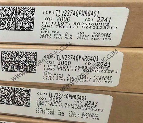 TLV2374QPWRG4Q1 Chip IC Amplificatore Operazionale Quadruplo 4 Canali 16V 3MHz per Settore Automobilistico