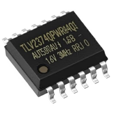 TLV2374QPWRG4Q1 Chip IC Amplificatore Operazionale Quadruplo 4 Canali 16V 3MHz per Settore Automobilistico